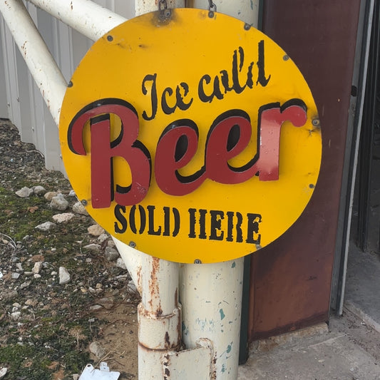 Ice Cold Beer Sign