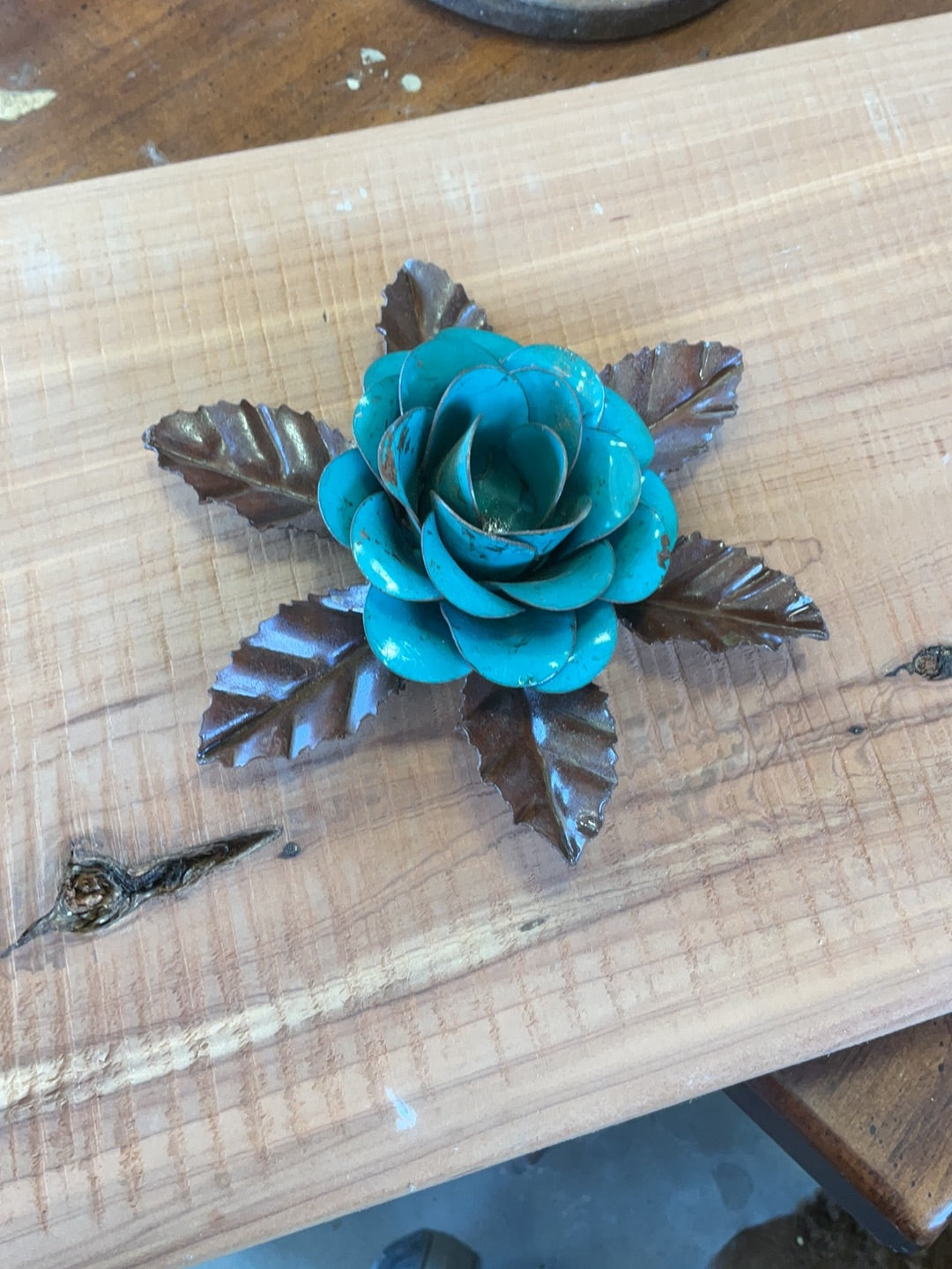 Small Turquoise  Rose